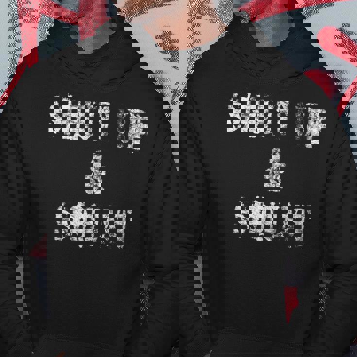 Shut Up Andquat Gym パーカー 面白い贈り物