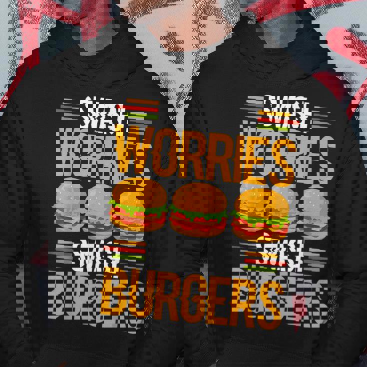 Smash Worriesmash Burgers tress Relief Quote パーカー 面白い贈り物