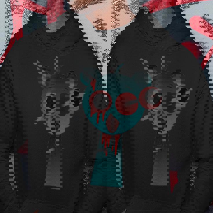 Sprunkiの怖いスカイブルー パーカー 面白い贈り物