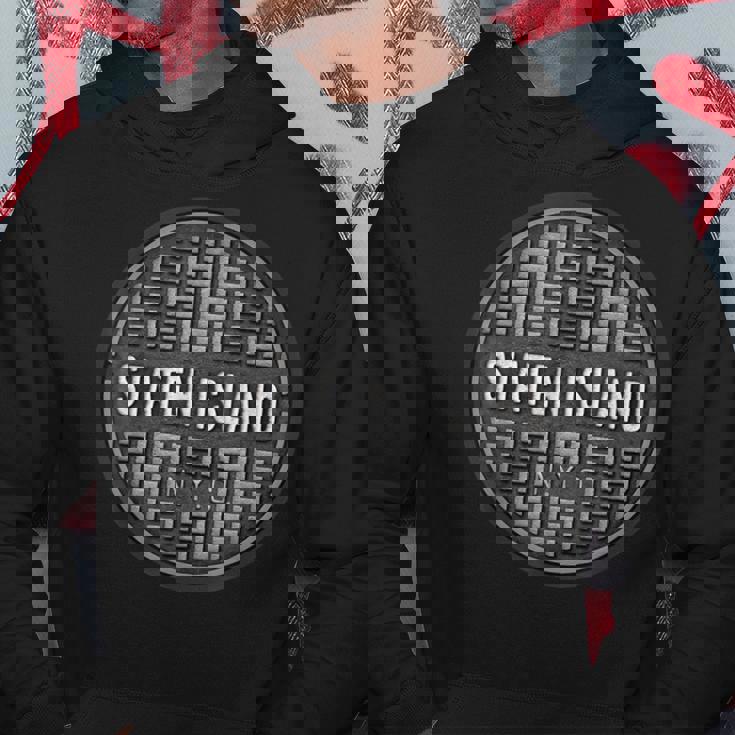 Staten Island Nyc Ny アーバンシティ グランジマンホール下水道カバー パーカー 面白い贈り物