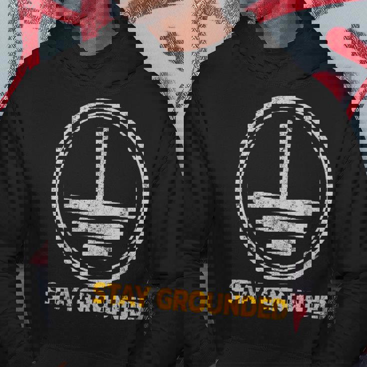 Stay Grounded面白い電気工学メカニック パーカー 面白い贈り物