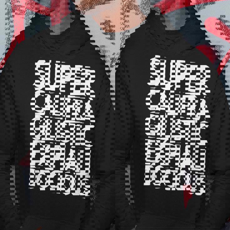 Supercalifragilisticexpiallegetic パーカー 面白い贈り物