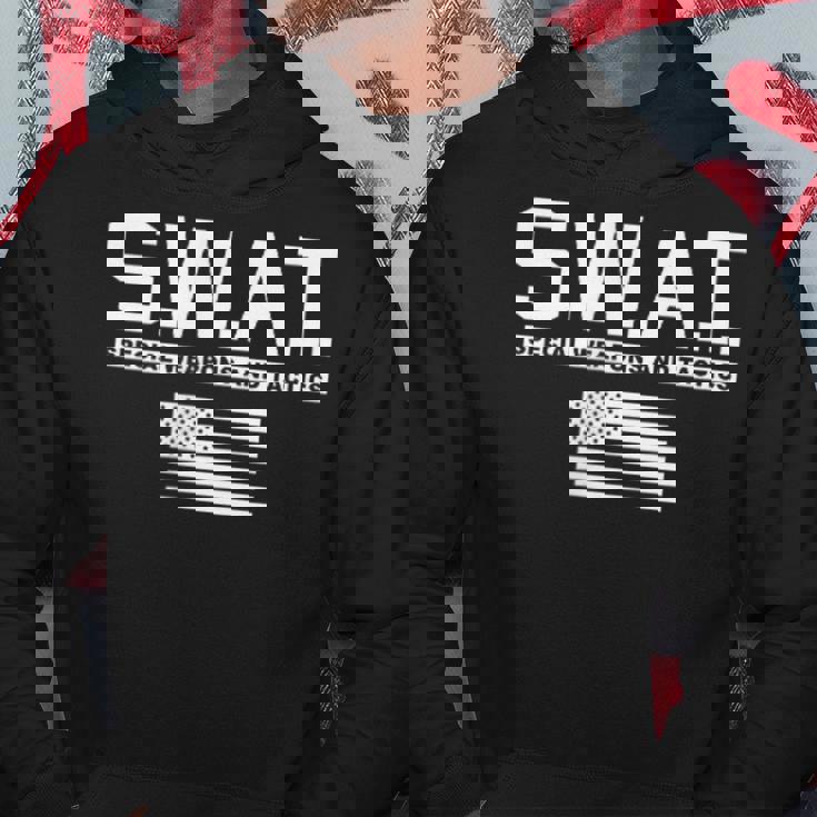 Swat スペシャル 武器と戦術警察WAT パーカー 面白い贈り物