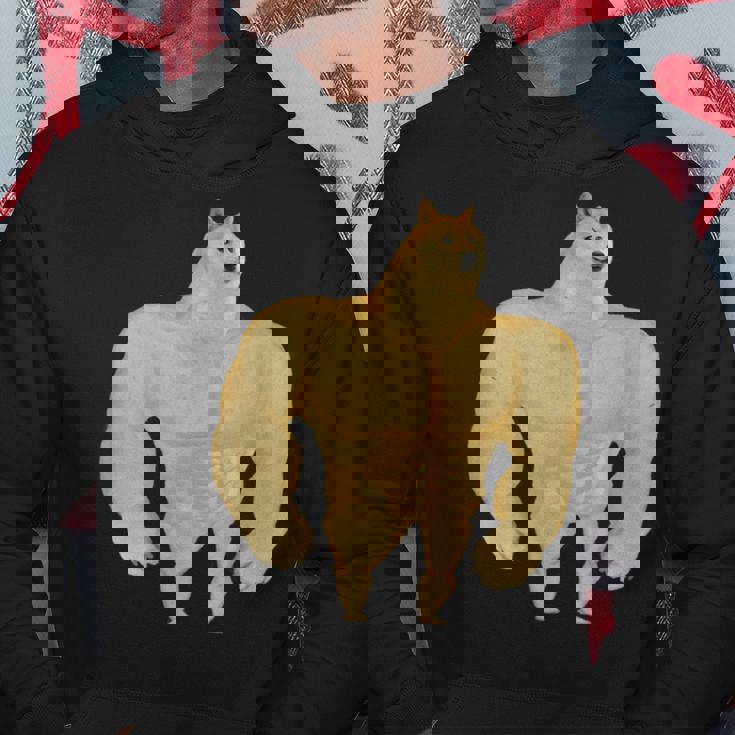 Swole Doge Meme Buff Doge Meme パーカー 面白い贈り物