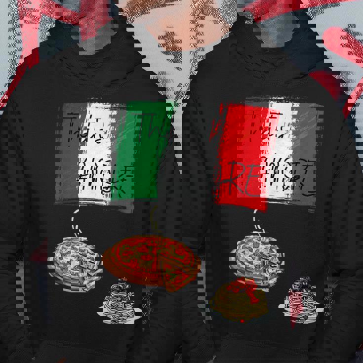 That's Amore ピザ パスタ好き イタリア料理 イタリア国旗 パーカー 面白い贈り物