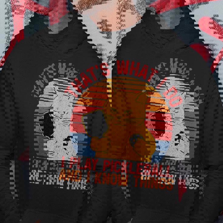 That's What I Do Cat Lovers パドルボールプレーヤー ピックルボール パーカー 面白い贈り物