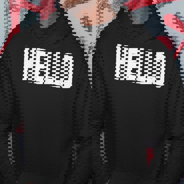 Thatays Hello シャツ こんにちはと言うデザイン パーカー 面白い贈り物