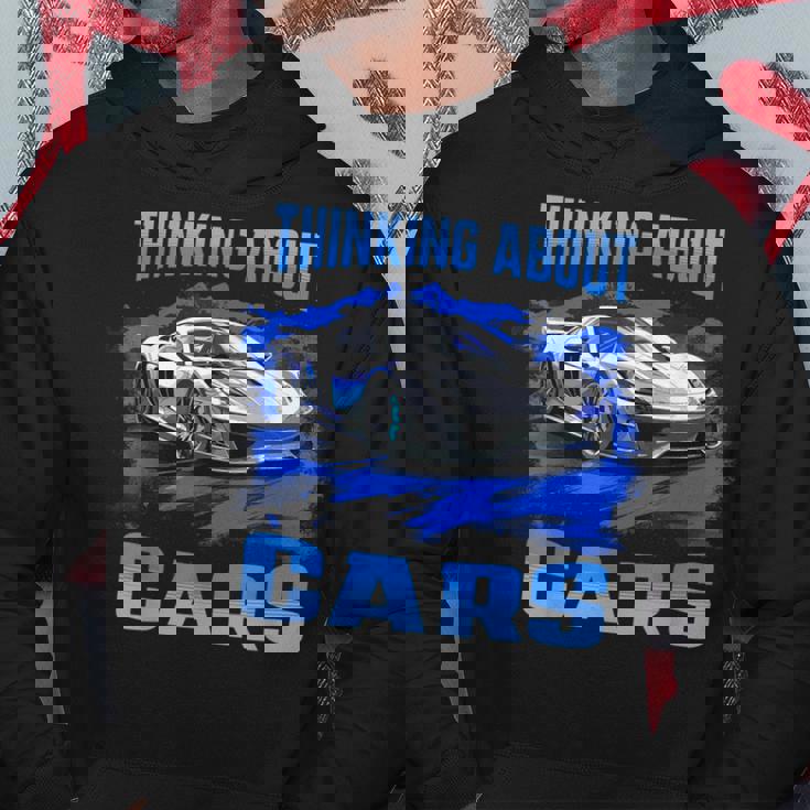 Thinking About Cars スー スポーツカー エキゾチック コンセプト ボーイズ パーカー 面白い贈り物