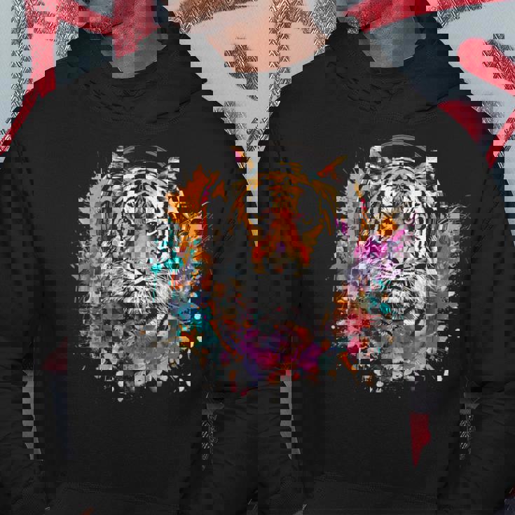 Tiger Dj テクノ アートワーク Edmミュージックヘッドフォン ビートメーカー パーカー 面白い贈り物