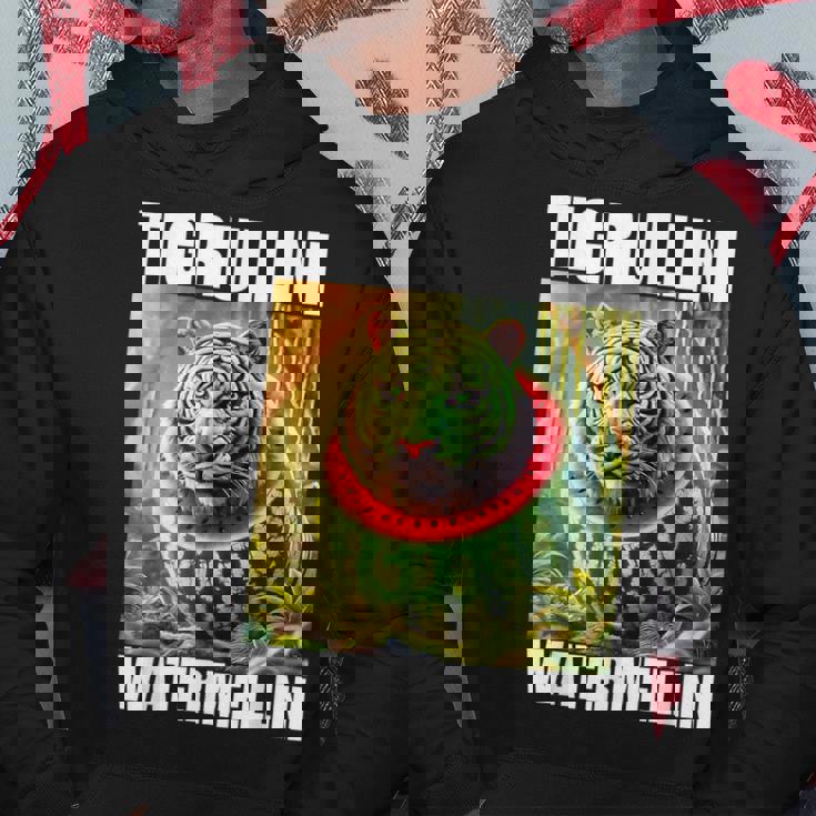 Tigrullini Watermellini イタリアンブレインロットミーム パーカー 面白い贈り物