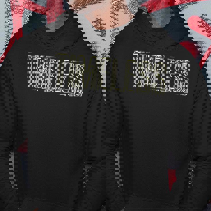 Timeless タイムレス-ブラックホワイト パーカー 面白い贈り物