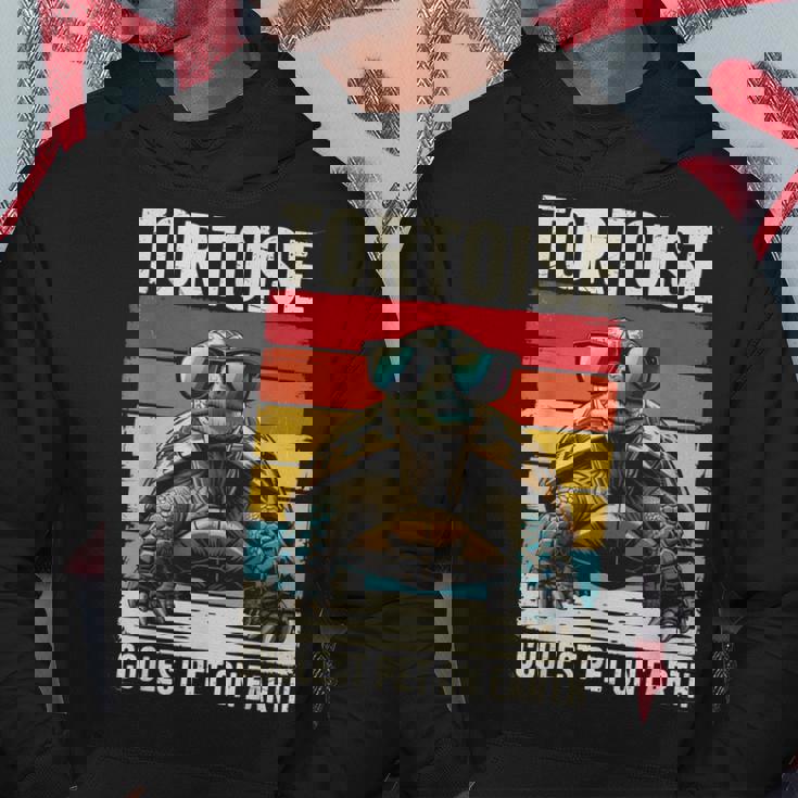 Tortoise 地球上で最もクールなペット、面白いカメ パーカー 面白い贈り物