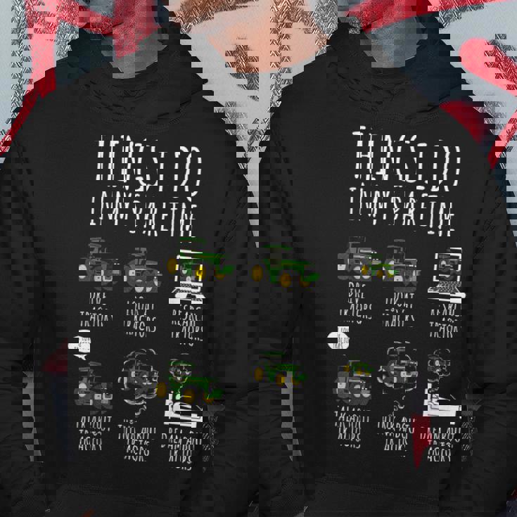 Tractors Things I Do In Mypare Time トラクター ファニー ファーマーズ パーカー 面白い贈り物