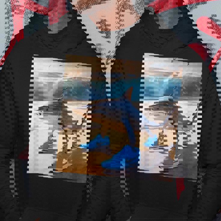 Tralalelo Tralala 面白いサメ イタリアのブレイン ミーム グラフィック パーカー 面白い贈り物