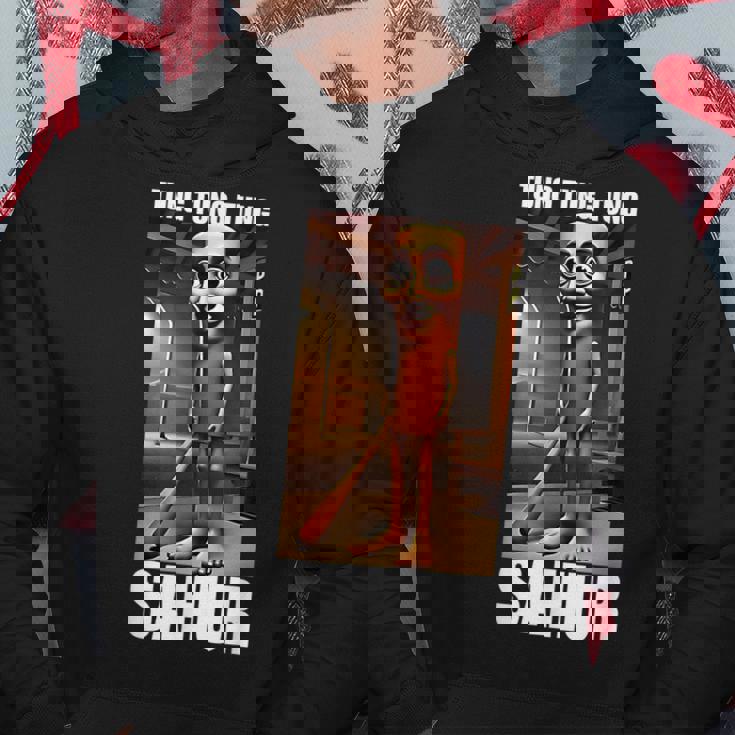 Tung Tung Tungahur Italian Brainrot Meme パーカー 面白い贈り物