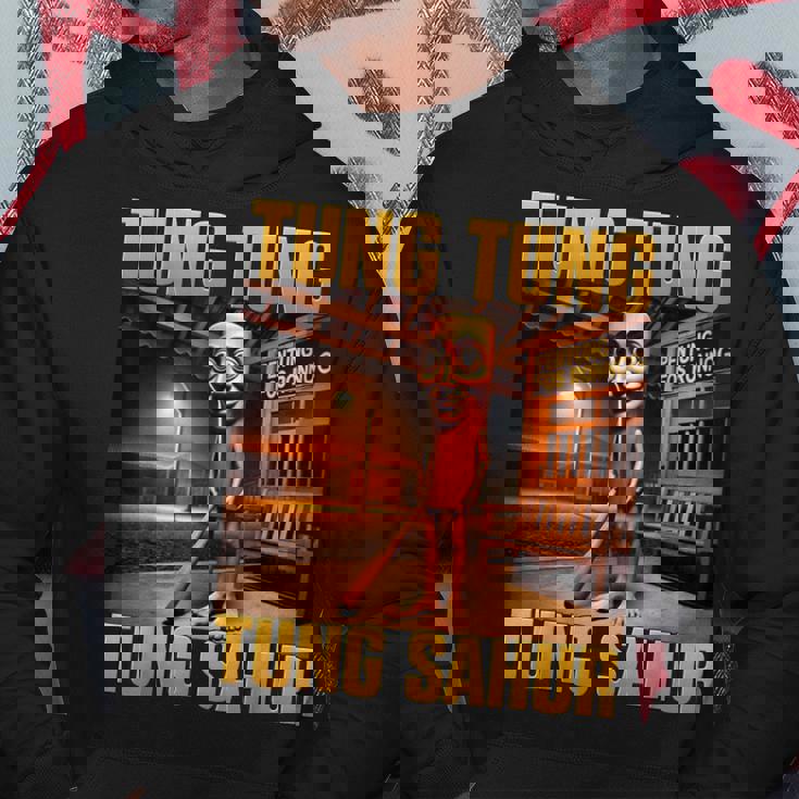 Tung Tung Tungahur Meme Brainrot パーカー 面白い贈り物