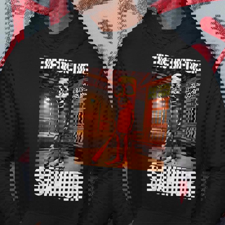 Tung Tung Tungahur-イタリアのブレインロットミーム パーカー 面白い贈り物