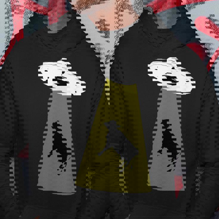 Ufo牛誘拐シャツ パーカー 面白い贈り物