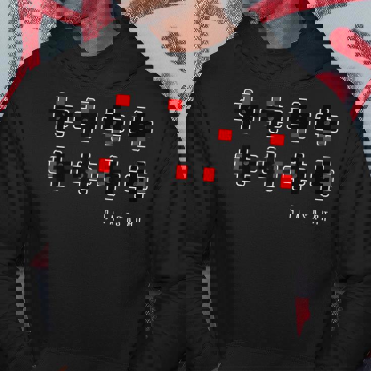 Up Up Down レトロゲームコンソールチートコード パーカー 面白い贈り物