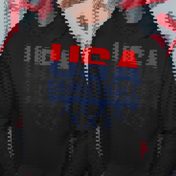 Usaチームスポーツバスケットボール パーカー 面白い贈り物