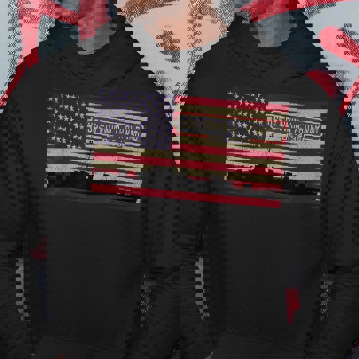 Uss エドウィン A ハワード De-346 船舶図 アメリカ国旗 パーカー 面白い贈り物