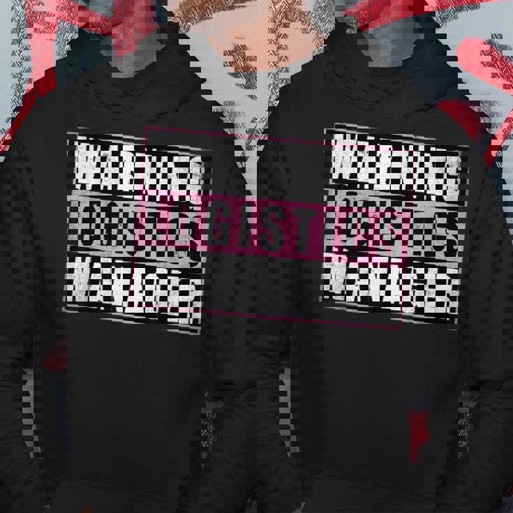 Warning Logistics Manager パーカー 面白い贈り物