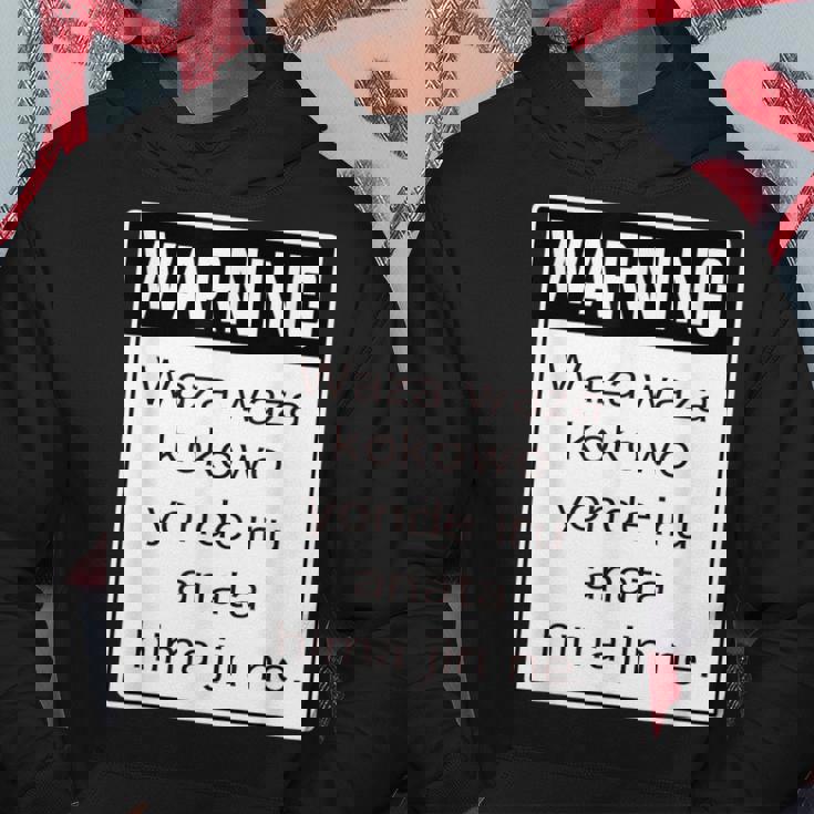 Warning 警告！【Anata Hima Jin】【英語 文字】ローマ字 メッセージ 面白い デザイン パーカー 面白い贈り物