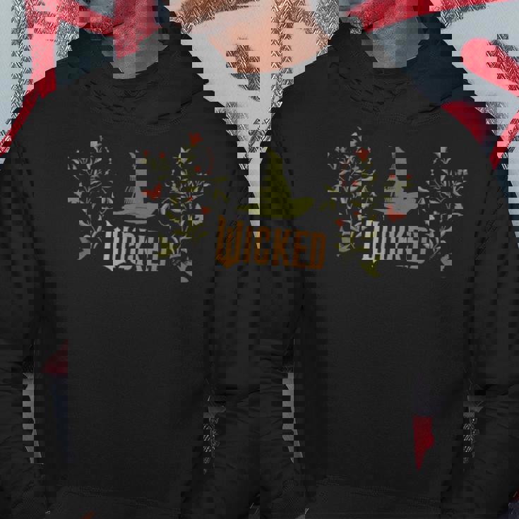 Wicked Movie ロゴ エルファバハット フローラル パーカー 面白い贈り物