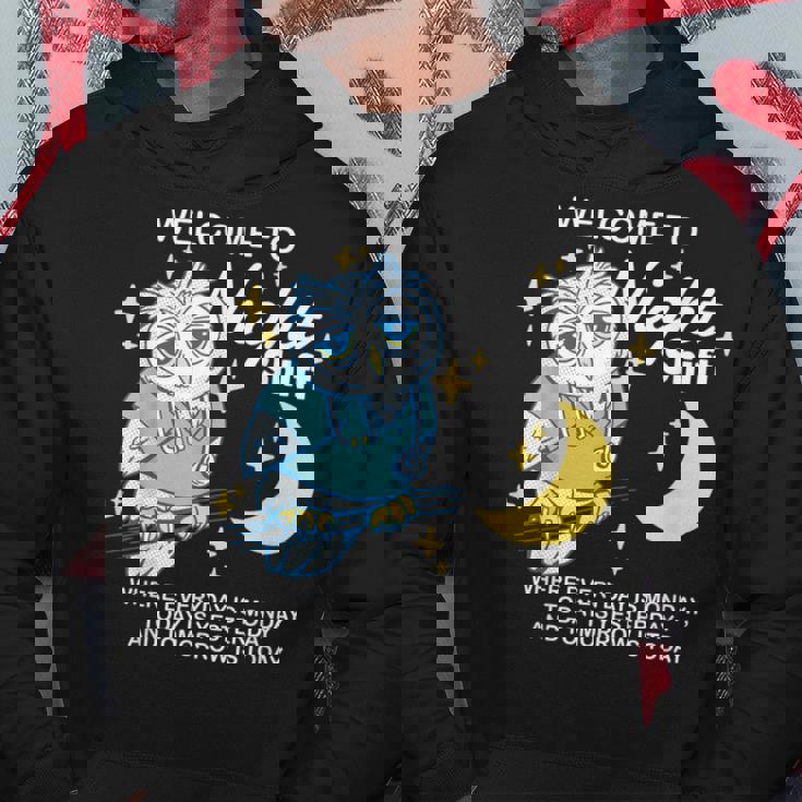 Willkommen Zur Nacht Arbeit Wo Jeder Tag Ein Monday Ist パーカー 面白い贈り物