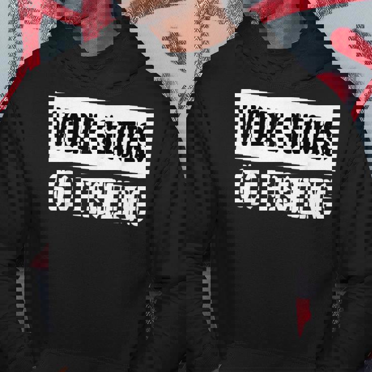 Workucks Go Fishing パーカー 面白い贈り物