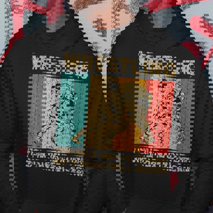 Wrestling It's What Do ビンテージレスリングレスラー パーカー 面白い贈り物