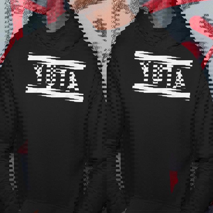 「Yuta」ヘボン式「ゆうた」「ユータ」下の名前 ローマ字 名入れ 名乗り ラテン文字 綴り パーカー 面白い贈り物