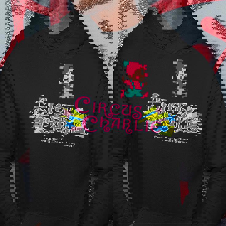 「サーカスチャーリー」ロゴ&キャラクター パーカー 面白い贈り物