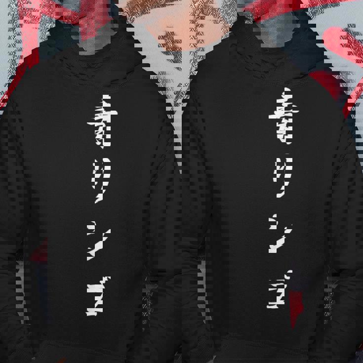 「青リンゴ」おもしろtシャツ 漢字 青リンゴ 文字入り パーカー 面白い贈り物