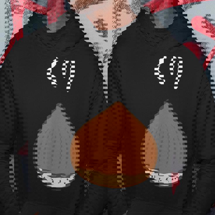 【くり】栗 可愛い おもしろ 面白い 秋 旬 食べ物 ネタ ウケ狙い かわいい 食品 ユニーク ウケる 和菓子 カワイイ パーカー 面白い贈り物