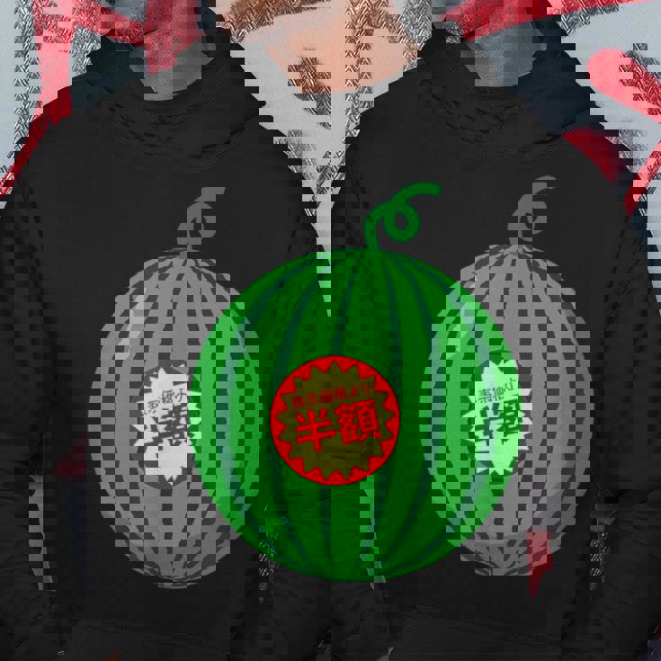 【スイカ】（半額シール）遊び心 おもしろ 夏服 面白い お笑い ユーモア ギャグ ネタ ウケ狙い 笑える 変な 食べ物 パーカー 面白い贈り物