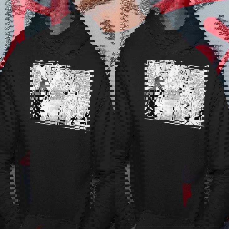 【白上フブキ】『ヤマト神想怪異譚』漫画コマtシャツ（本人セレクト 英語）黒 パーカー 面白い贈り物