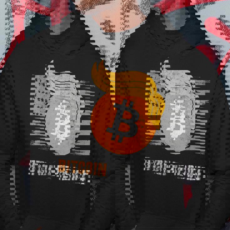 ありがとうトランプアメリカ ビットコインプレジデント就任式ジョーク パーカー 面白い贈り物