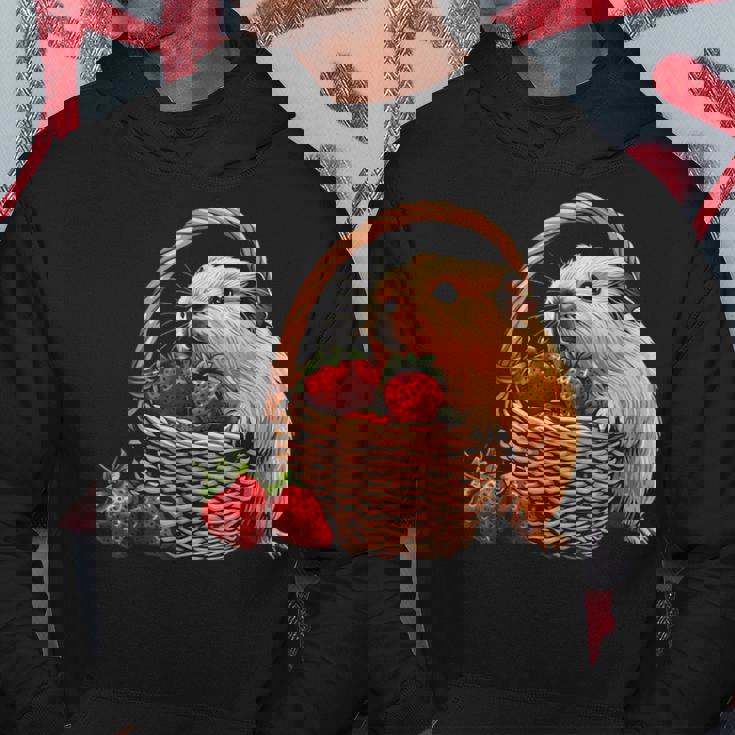 いちご モルモット いちご 野生動物 かわいい モルモット パーカー 面白い贈り物