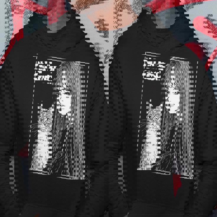 いや 猫と一緒にいい女 80年代 アニメ ヴィンテージ 漫画 パーカー 面白い贈り物