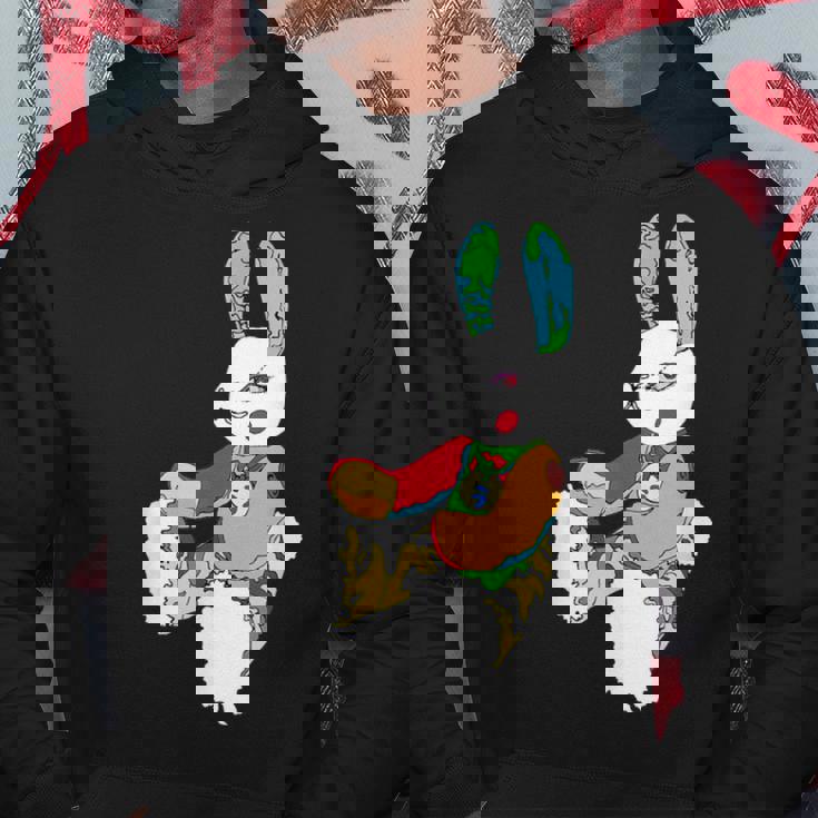 うさぎ星人 Yunaカラー パーカー 面白い贈り物