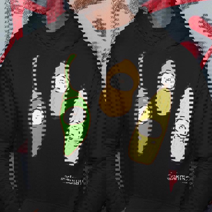 うさまる ベジまるズ ダークカラー パーカー 面白い贈り物