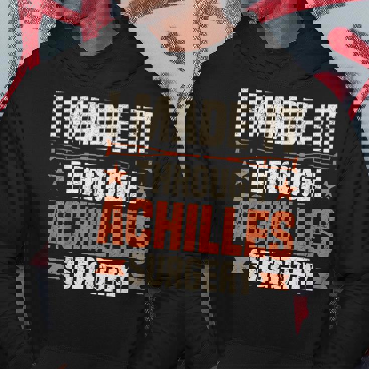 おかしな手術 サバイバー デザイン リカバリー アキレス手術 パーカー 面白い贈り物