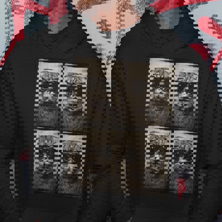 おしゃれメガネのスコティッシュフォールド パーカー 面白い贈り物