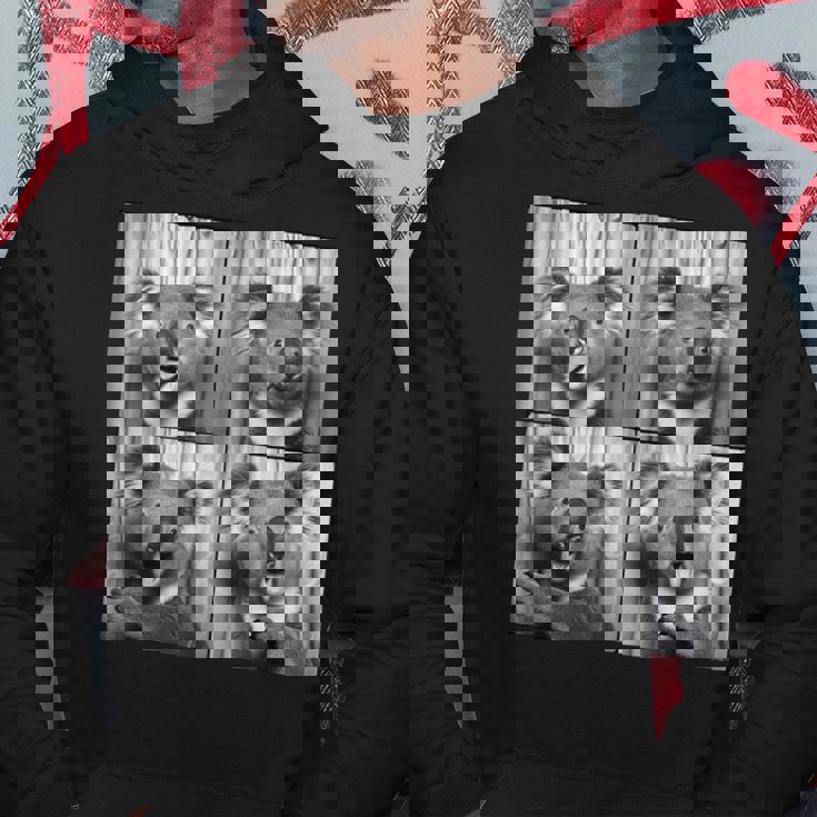 おもしろコアラ顔笑いコアラ動物写真かわいいコアラ パーカー 面白い贈り物