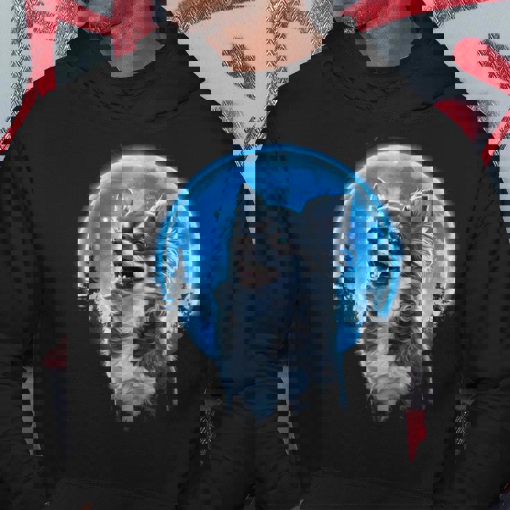 おもしろチワワ吠え月 チワワオーナー。 パーカー 面白い贈り物