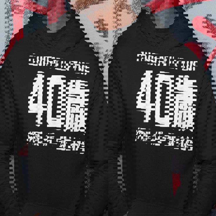 お誕生日 記念 四十歳 四十路 アラフォー 誕生日おめでとう ピークはこれから ハッシュタグ 不惑 おもしろ 誕生日 パーカー 面白い贈り物