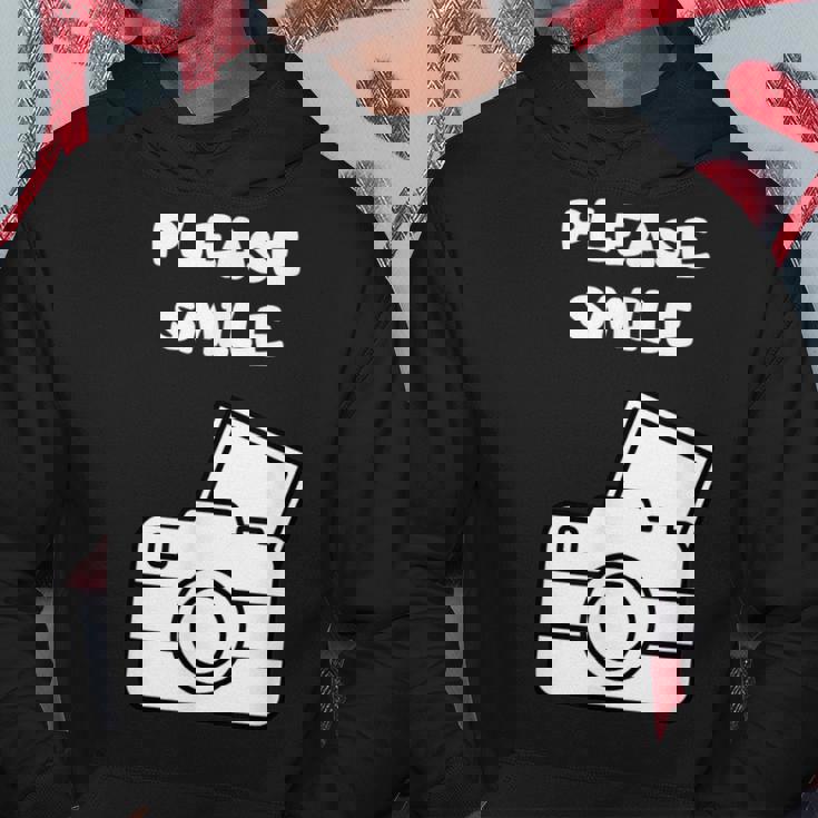 お願い スマイル アート オブ 写真 カメラマン カメラマン パーカー 面白い贈り物