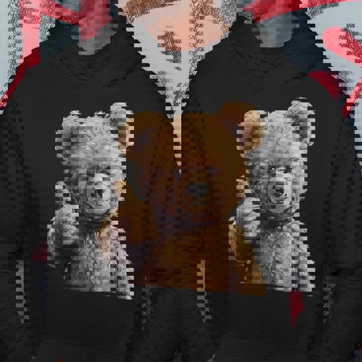 かっこいいテディベア 親指付き パーカー 面白い贈り物