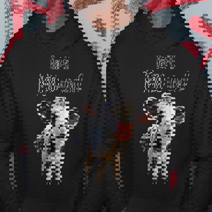 かわいい ホルスタイン 牛 の 赤ちゃん – Keep It Mooving パーカー 面白い贈り物